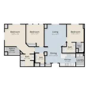 Seasongood B floor plan at The Kenwood by Senior Star